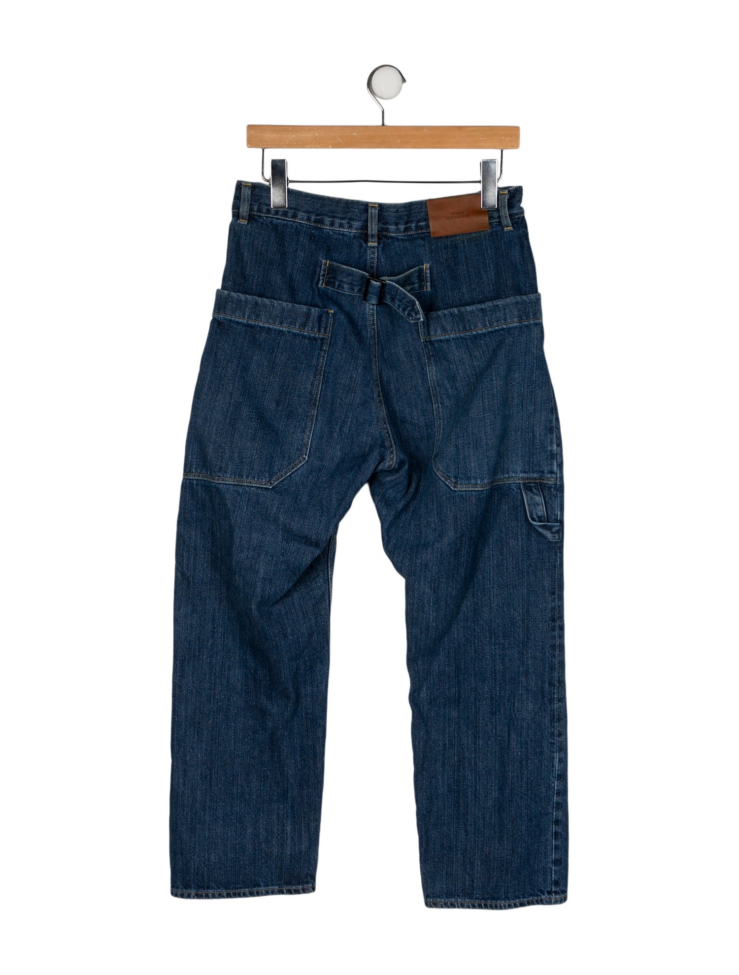 Studio Nicholson High-Rise Straight Leg Jeans